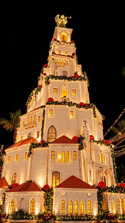Jounieh Christmas Tree — Enhanced presentation image