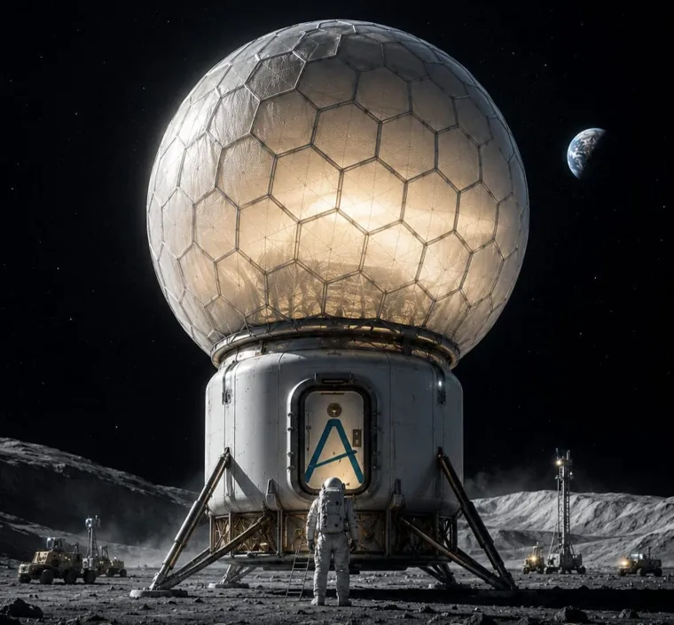 OXYGEN Lunar Habitat — Lunar habitat concept visualization