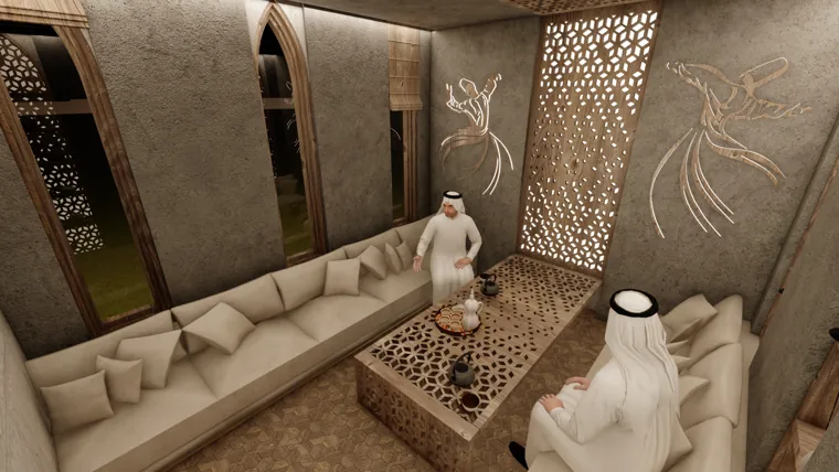 A Contemporary Majlis — Architectural design visualization / Concept study